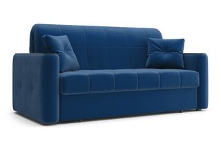 Диван-кровать Ницца НПБ 1800, velutto 26 синий/накладка венге