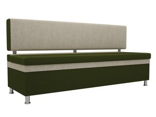 Кухонный диван Стайл, зеленый/бежевый/микровельвет