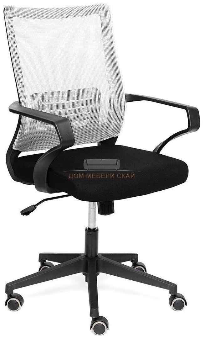 Кресло офисное MESH-4, черно-серая ткань