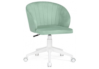 Компьютерное кресло Пард, велюр голубо-зеленый confetti aquamarine/белый