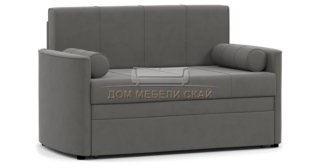 Диван-кровать Мелани 120, велюр кварцевый серый ТД 333