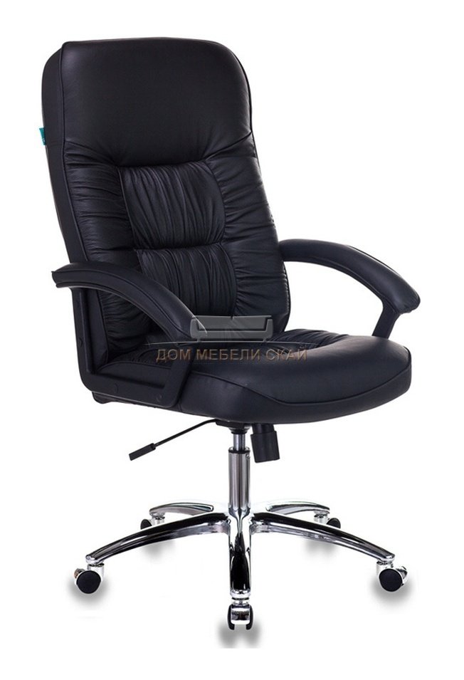 Кресло руководителя T-9908AXSN-AB, черная натуральная кожа