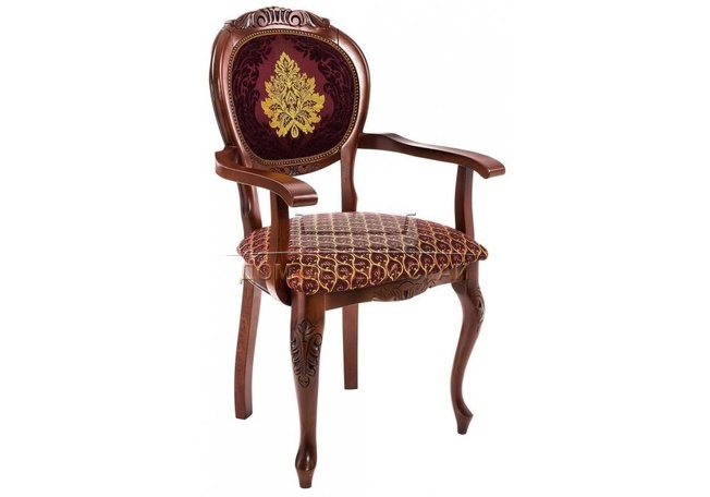 Кресло Adriano 2, жаккард бордового цвета