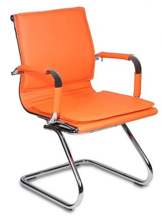Кресло офисное CH-993-Low-V, оранжевая экокожа