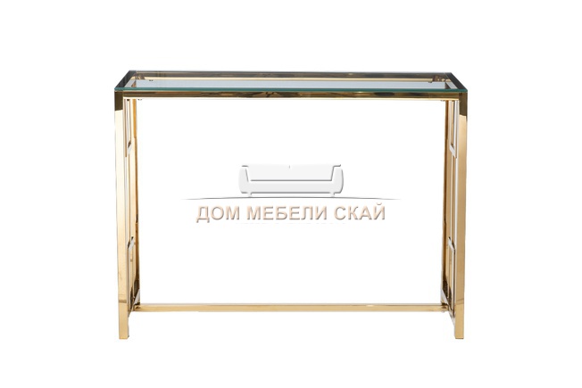 Консоль 47ED-CST072, прозрачное стекло/золото