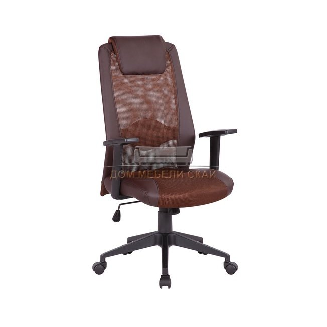 Кресло офисное TopChairs Studio, коричневое