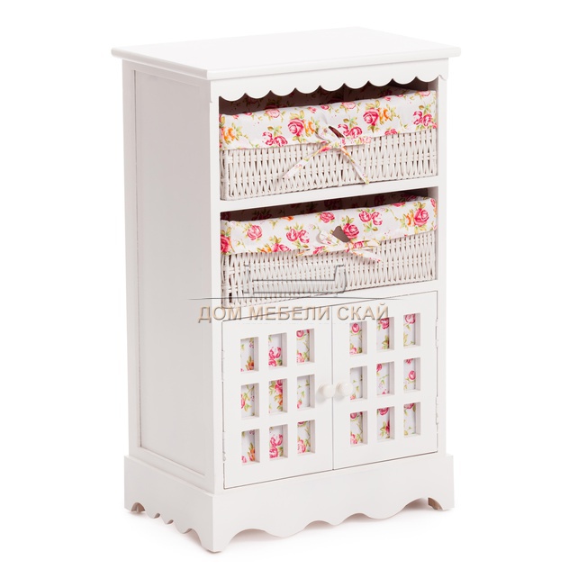 Комод с 2-мя корзинами Secret De Maison LE RAY, белый