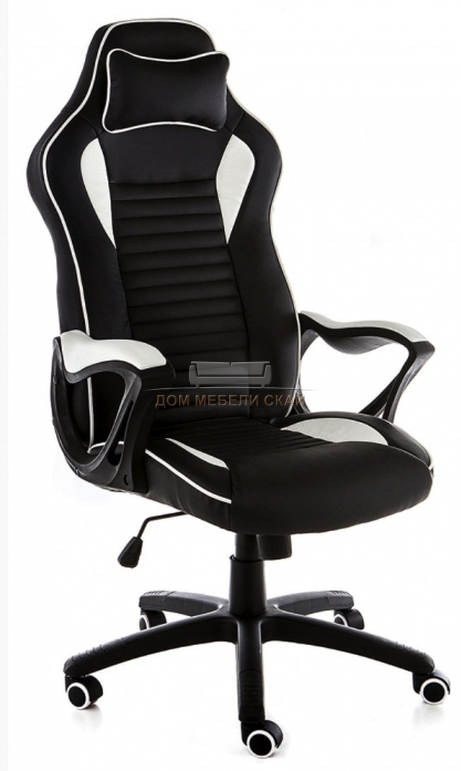 Компьютерное кресло Leon, черное/белое