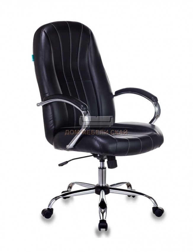 Кресло руководителя T-898SL, черная экокожа