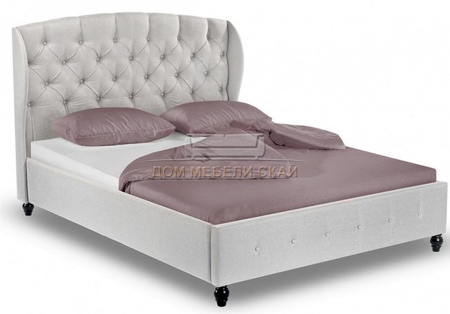 Кровать двуспальная Hadson 160х200, silver