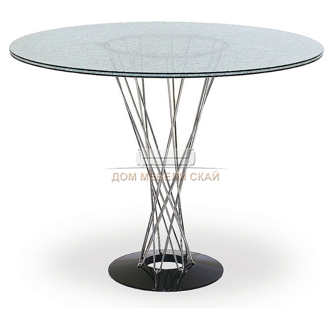 Стол обеденный круглый RT-413(C)70, дизайнерское стекло