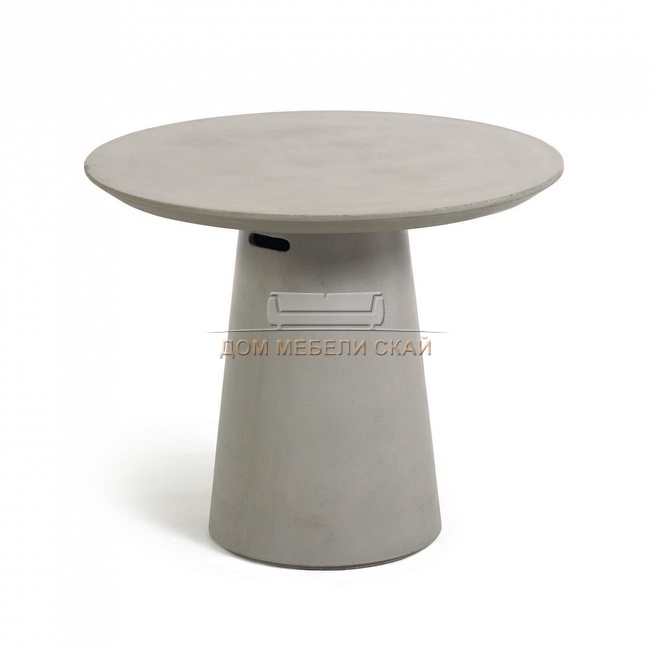 Стол обеденный Itai Ø 90 см, цементный