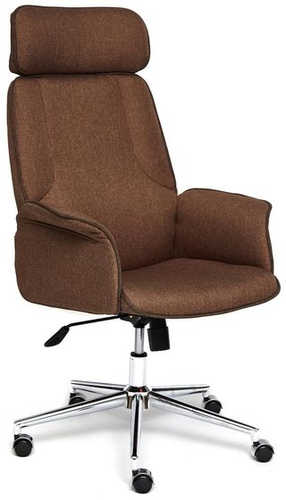 Кресло офисное Чарм Charm, коричневая рогожка
