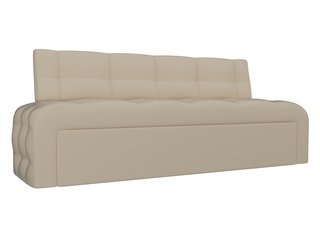 Кухонный диван со спальным местом Люксор, бежевый/экокожа