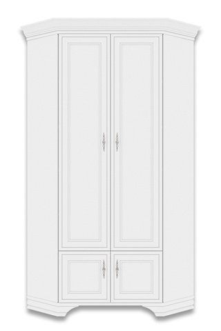 Шкаф угловой 2-дверный Кентаки SZFN2D, белый