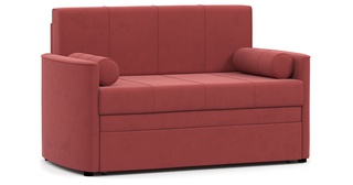 Диван-кровать Мелани 120, велюр ягодный ТД 336