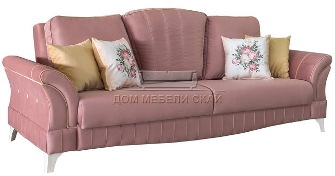 Диван-кровать Каролина, пепельно-розовый ТД 120
