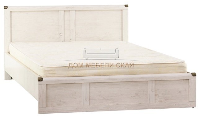 Кровать двуспальная Магеллан 1600 с подъемным механизмом, сосна винтаж