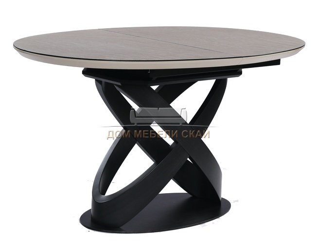 Стол обеденный раскладной ORBITA, светлосерый