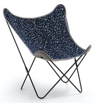 Кресло Flynn, ткань темно-синяя terrazzo CC1086TZ25