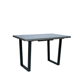 Стол обеденный раздвижной Leset Ларс 1Р, бетон/черный