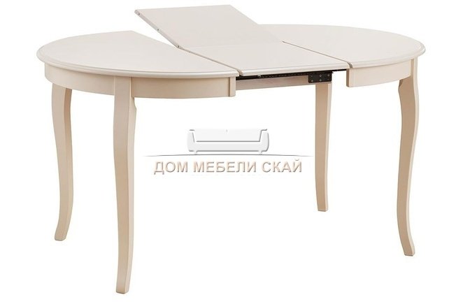 Стол обеденный раздвижной Milano MN-T4EX, слоновая кость