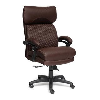 Кресло офисное Chief, коричневая экокожа/коричневая сетка