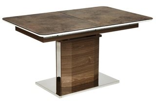 Стол обеденный раздвижной RADCLIFFE mod. EDT-VG002, коричневый