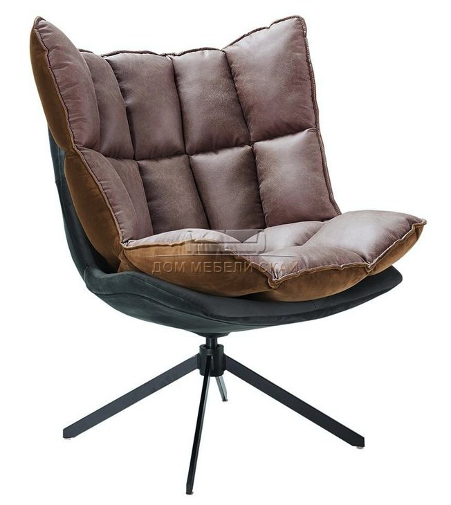 Дизайнерское кресло DC-1565F, коричневое