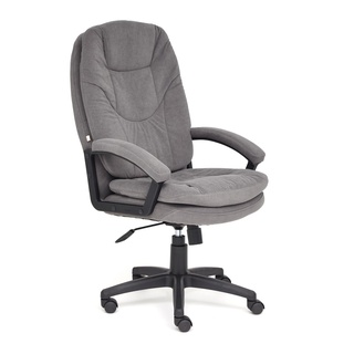 Кресло офисное Комфорт Comfort LT, флок серый 29
