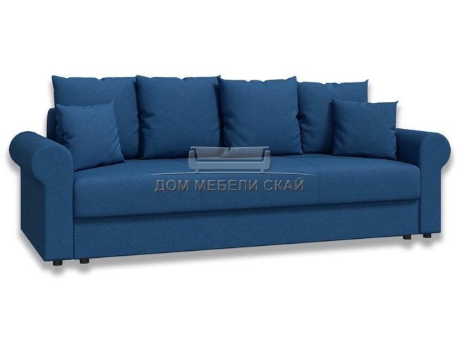 Диван-кровать Лира люкс БНП 1600, синяя рогожка