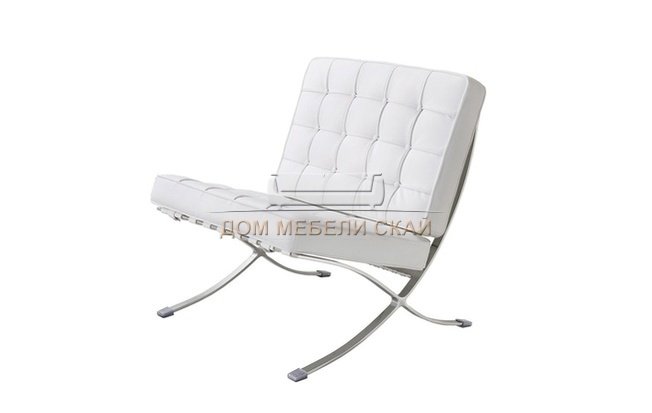 Кресло W120-06B, белое