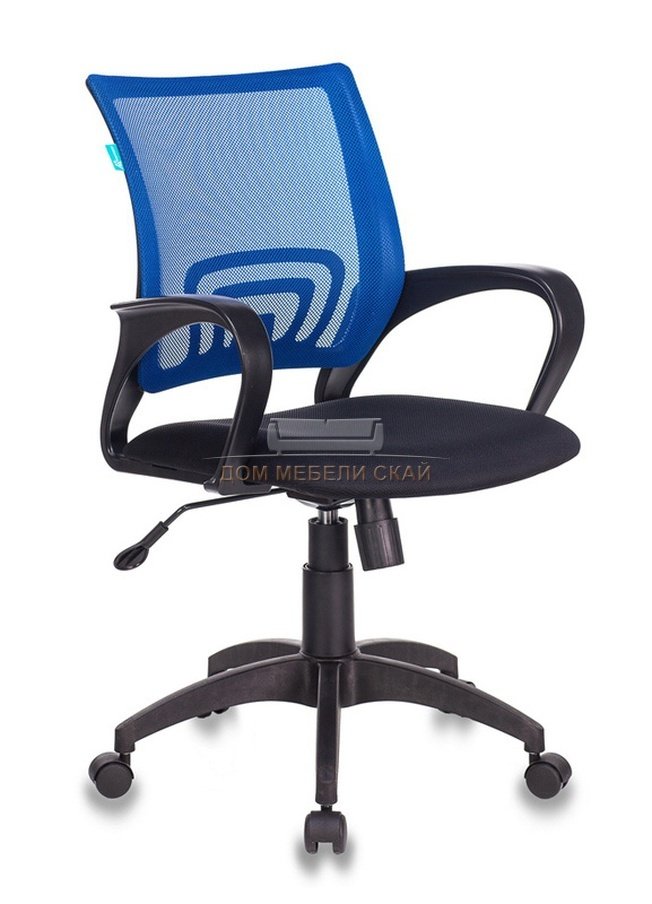 Кресло офисное CH-695N, черная ткань/синяя сетка