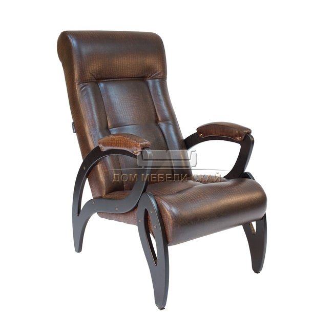 Кресло для отдыха Модель 51, венге/antik crocodile