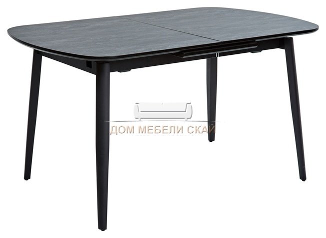 Стол обеденный раздвижной PASADENA, темно-серый/керамика