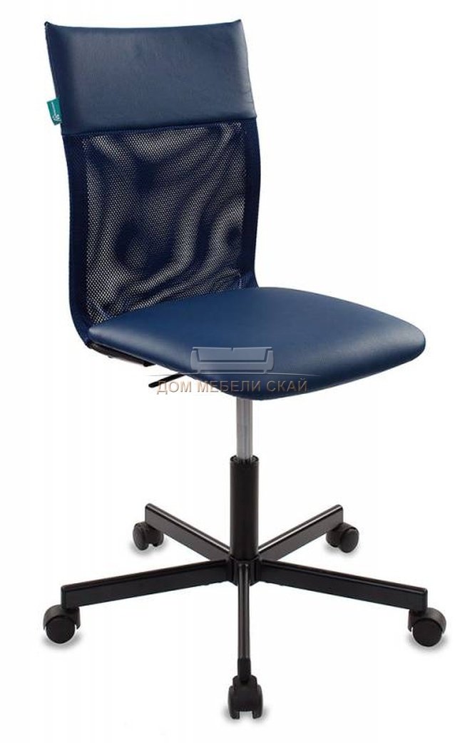 Кресло офисное CH-1399, синяя экокожа/сетка