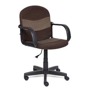 Кресло офисное Багги Baggi, жаккард бежево-коричневый