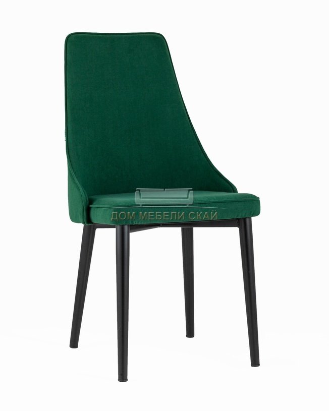 Стул Ларго, велюровый зеленого цвета