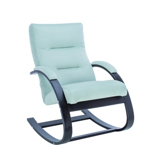Кресло-качалка Leset Милано, велюр V14 бирюзовый/венге