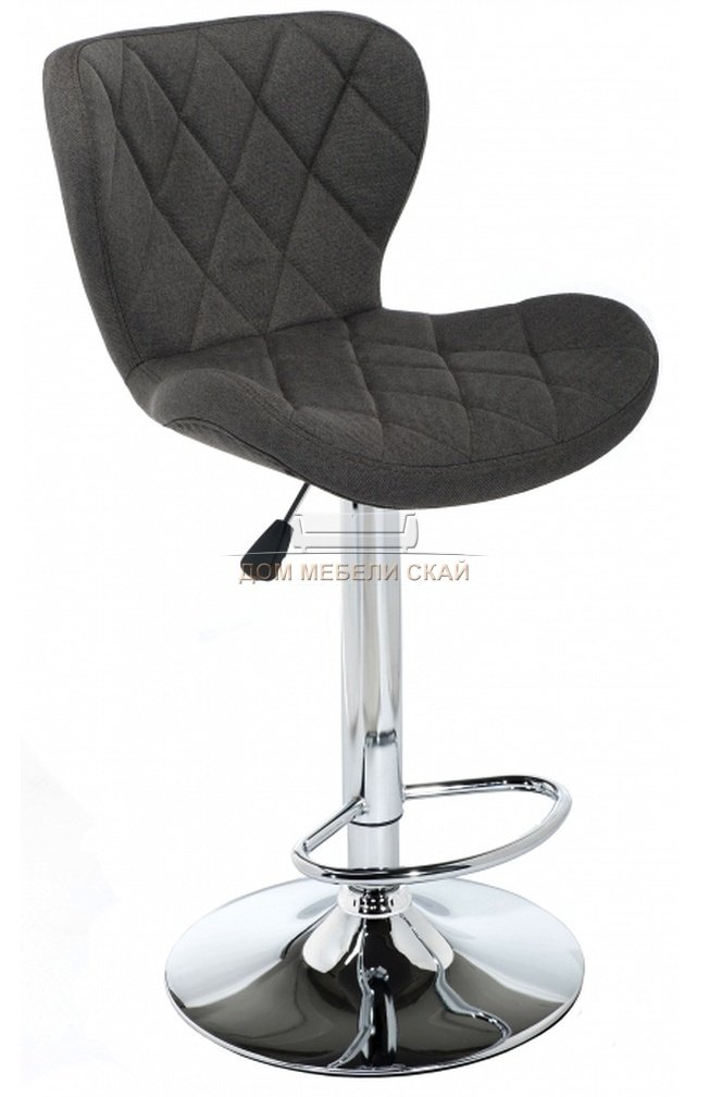 Барный стул Porch, dark grey fabric рогожка серого цвета