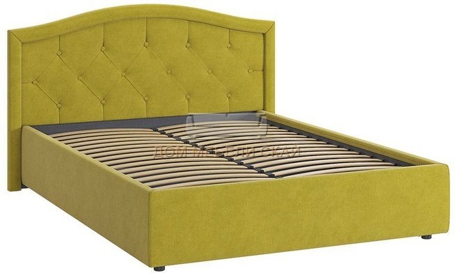 Кровать полутороспальная 140x200 Верона 2, янтарный велюр
