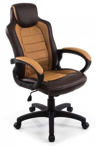 Компьютерное кресло Kadis, коричневое/бежевое