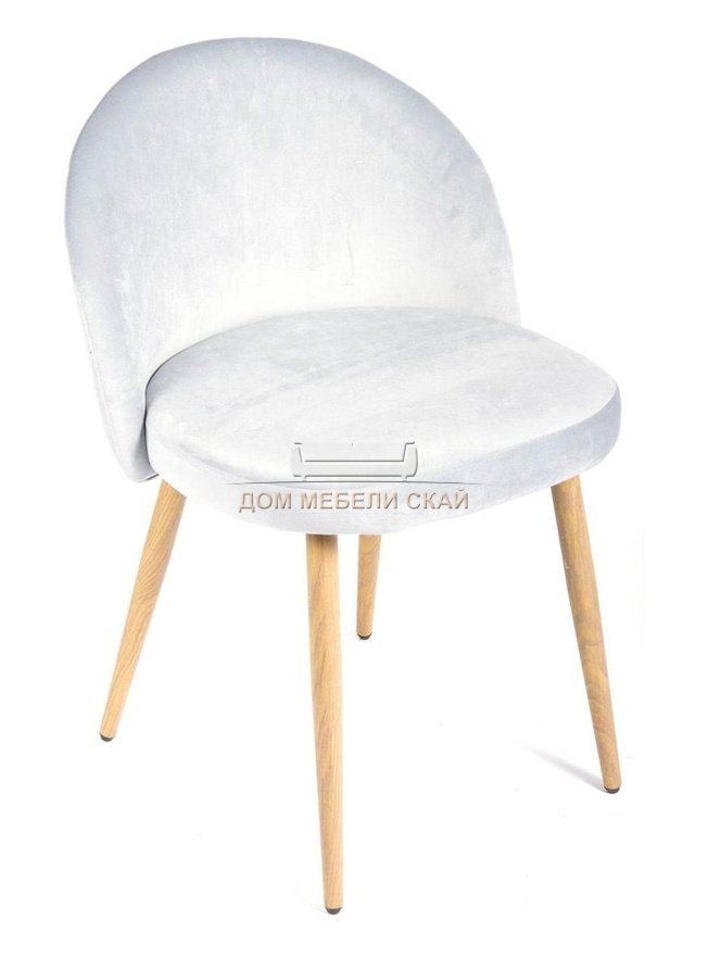 Стул Vivian, велюровый серого цвета