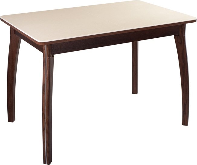 

Стол обеденный раздвижной Румба средний ПР-7, орех/бежевый камень