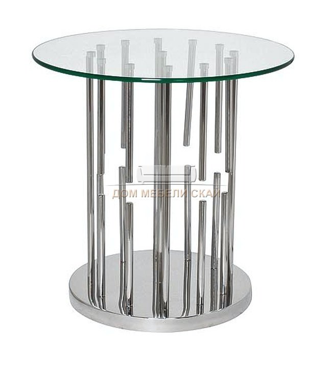 Журнальный стол круглый со стеклом GY-ЕT8089