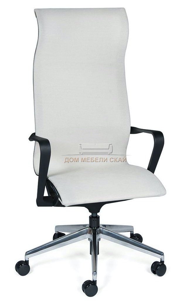 Кресло офисное COSMO, белая сетка/черный каркас