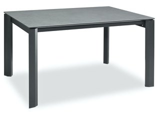 Стол обеденный раздвижной TORNADO 138, антрацит/светло-серый