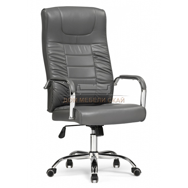 Компьютерное кресло Longer, экокожа светло-серая light gray
