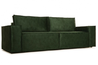 Диван-кровать Лофт, зеленый велюр