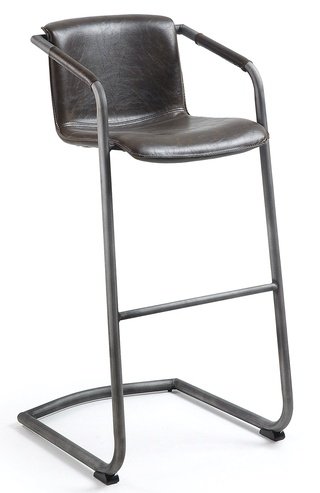 Барный стул Trion, экокожа темно-коричневого цвета